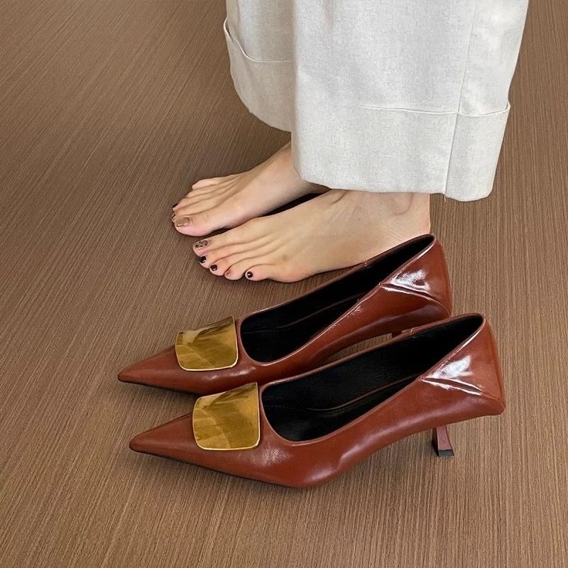 Court Heel Pointed - 2025, französische spitze Zehenabsätze – elegante