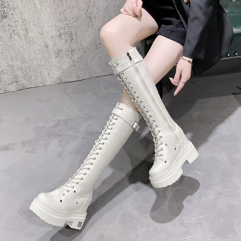 10CM Neue Frauen Plattform Kni – Knee High Boots Women Bewertung und Preis