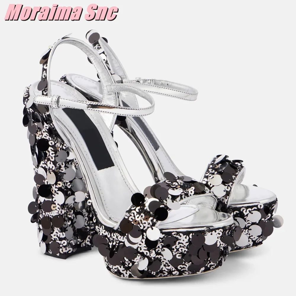 Pailletten-Glitzer Plateau-San – Women'S Shoes Quality Bewertung und Preis