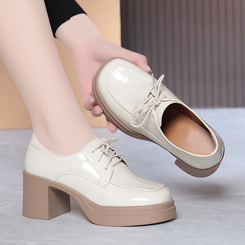 6,5 cm Elegante, bequeme Oxfor – Oxford Lace Up Women Bewertung und Preis