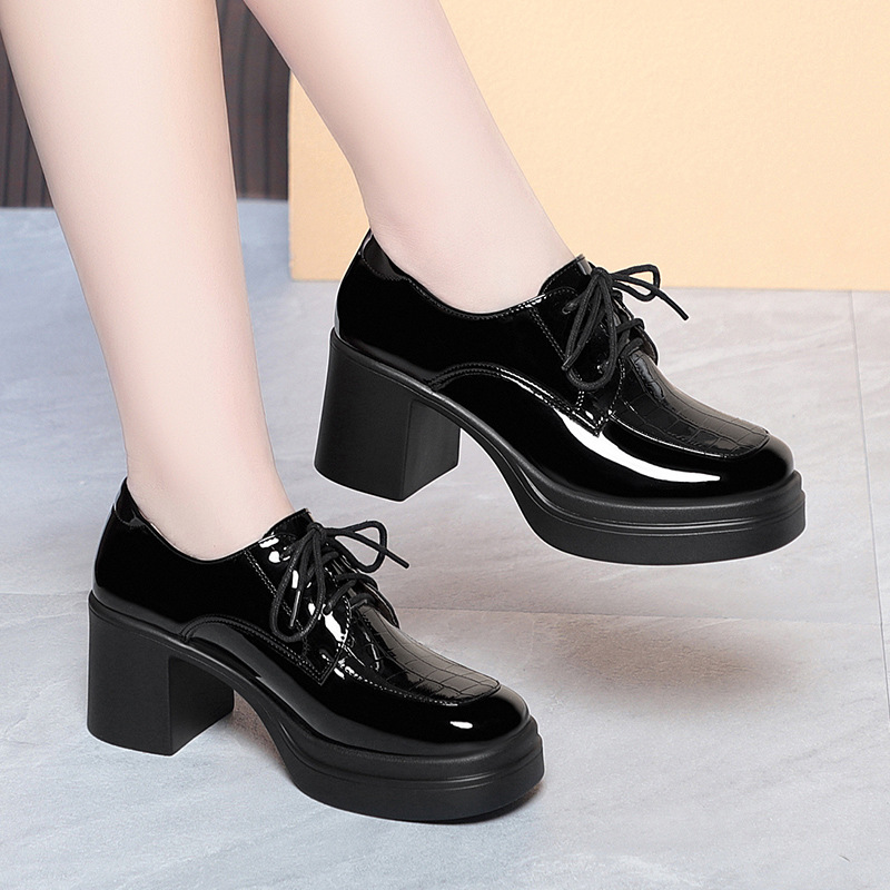 6,5 cm Elegante, bequeme Oxfor – Oxford Lace Up Women Bewertung und Preis