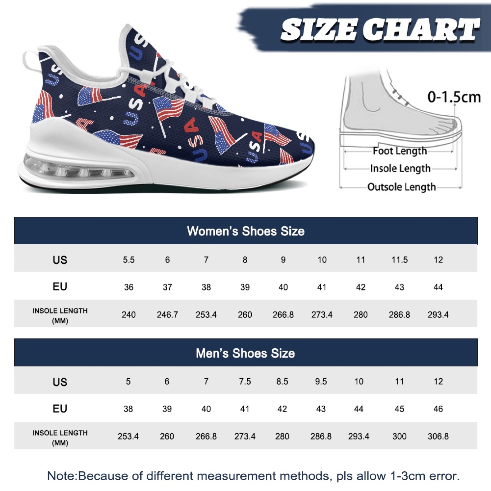 PENSTROLL Amerikanische Flagge – Women Shoes Tennis Bewertung und Preis