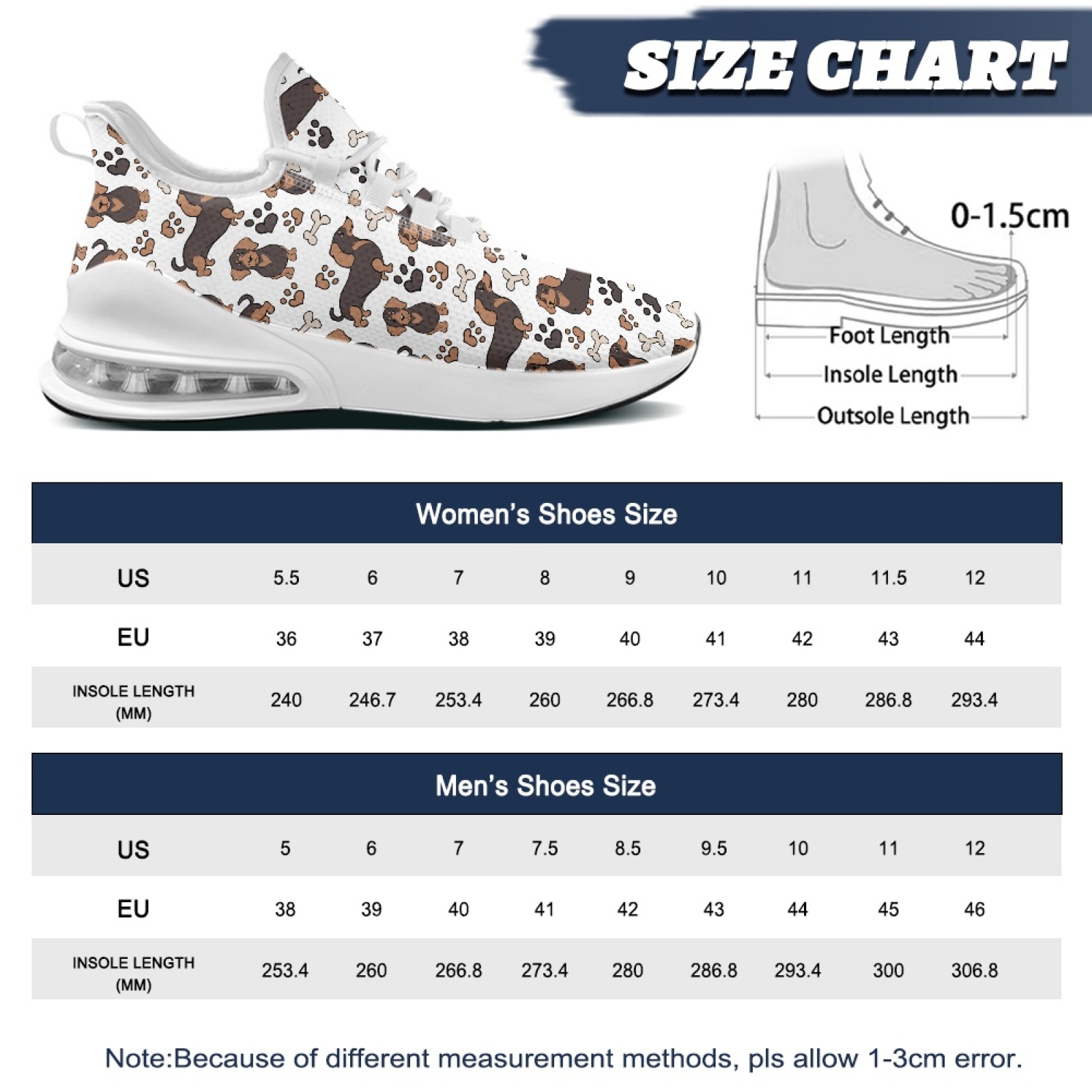 PENSTROLL Dackel-Hunde-Sneaker – Women Shoes Tennis Bewertung und Preis