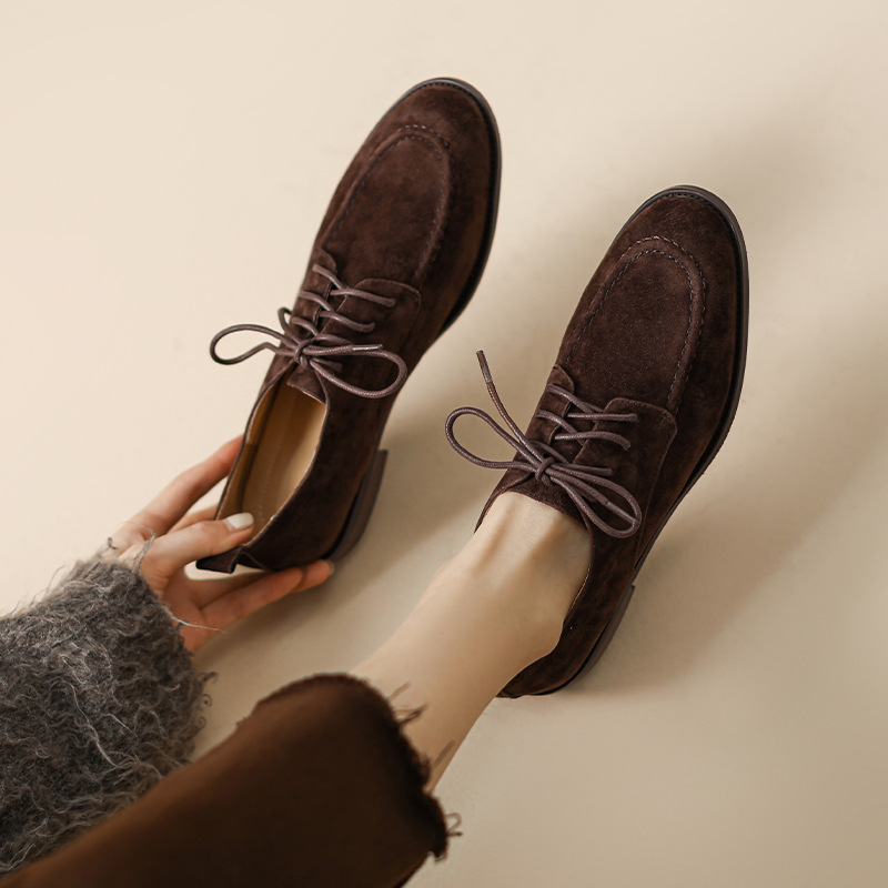 2025, Frühling und Herbst, neu – Oxford Lace Up Women Bewertung und Preis