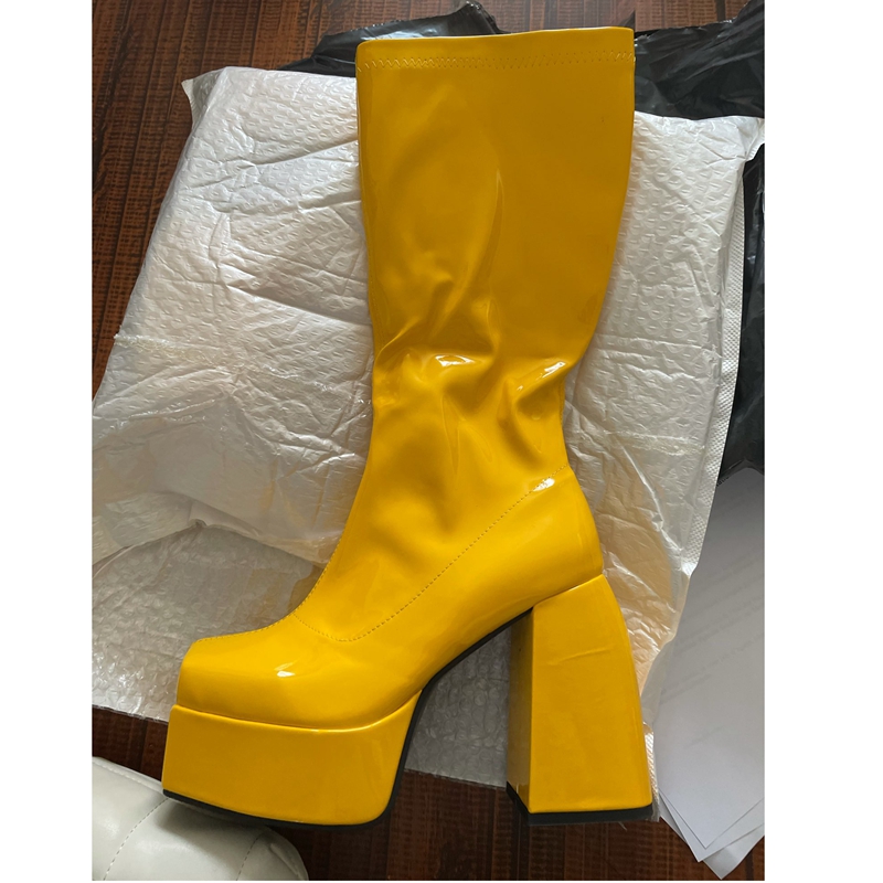 Elastische Mikro faser schuhe  – Knee High Boots Women Bewertung und Preis