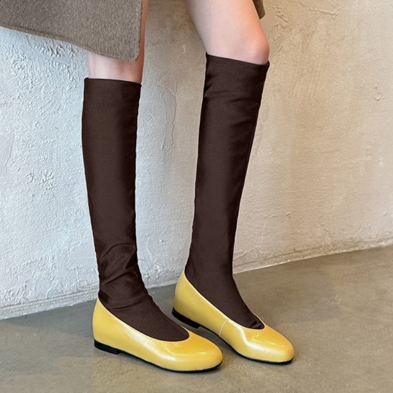 Mode Marke Runde Kappe Kniehoh – Sock Boot Women Bewertung und Preis