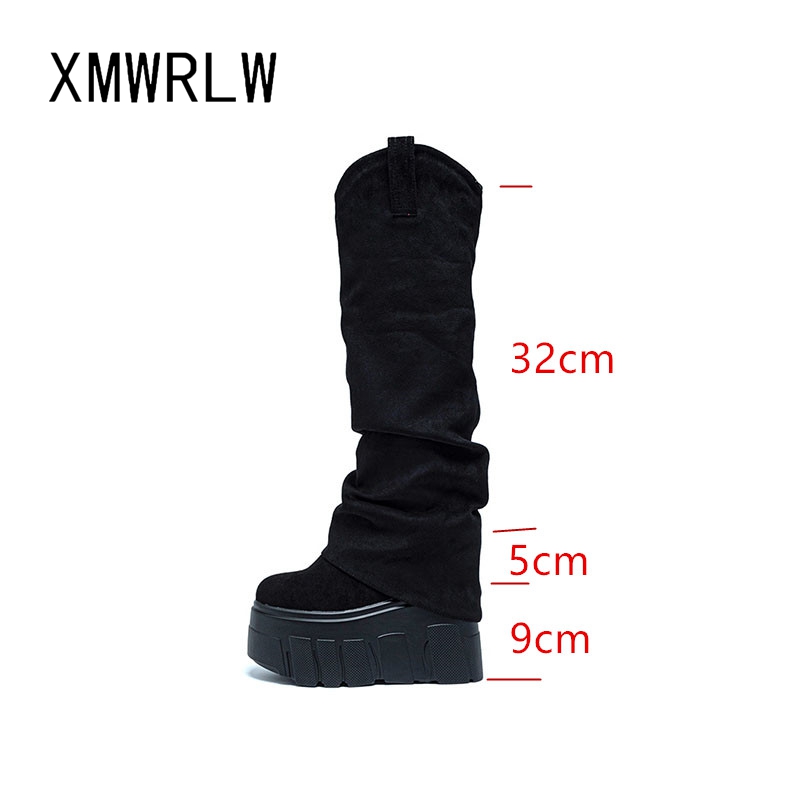 XMWRLW 2025, Herbst Winter Fra – Knee High Boots Women Bewertung und Preis
