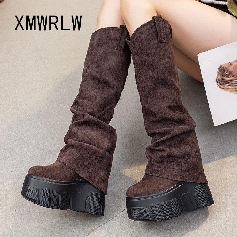 XMWRLW 2025, Herbst Winter Fra – Knee High Boots Women Bewertung und Preis