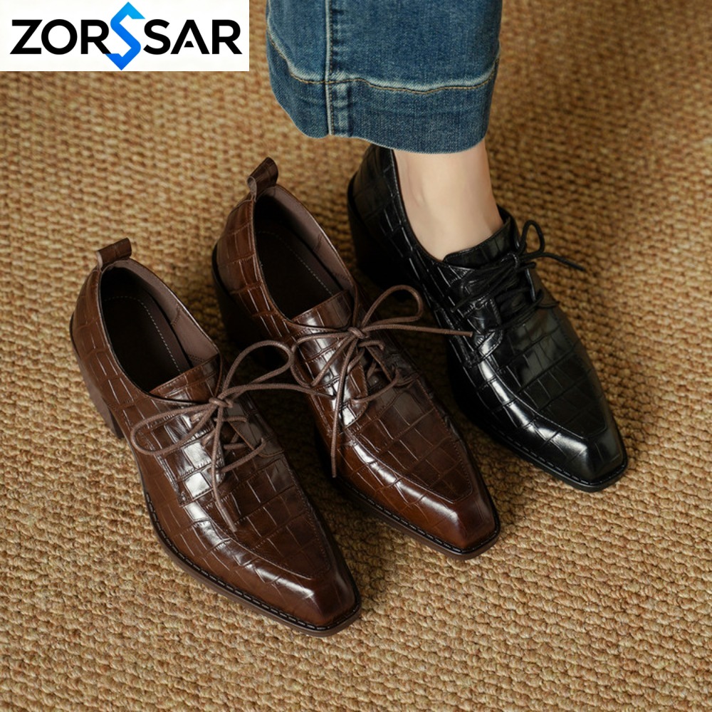 Damenschuhe aus Echtleder 2026 – Oxford Lace Up Women Bewertung und Preis
