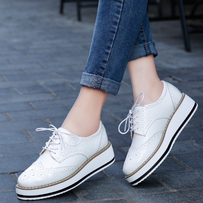 Frauen Müßiggänger Schuhe Lede – Oxford Lace Up Women Bewertung und Preis